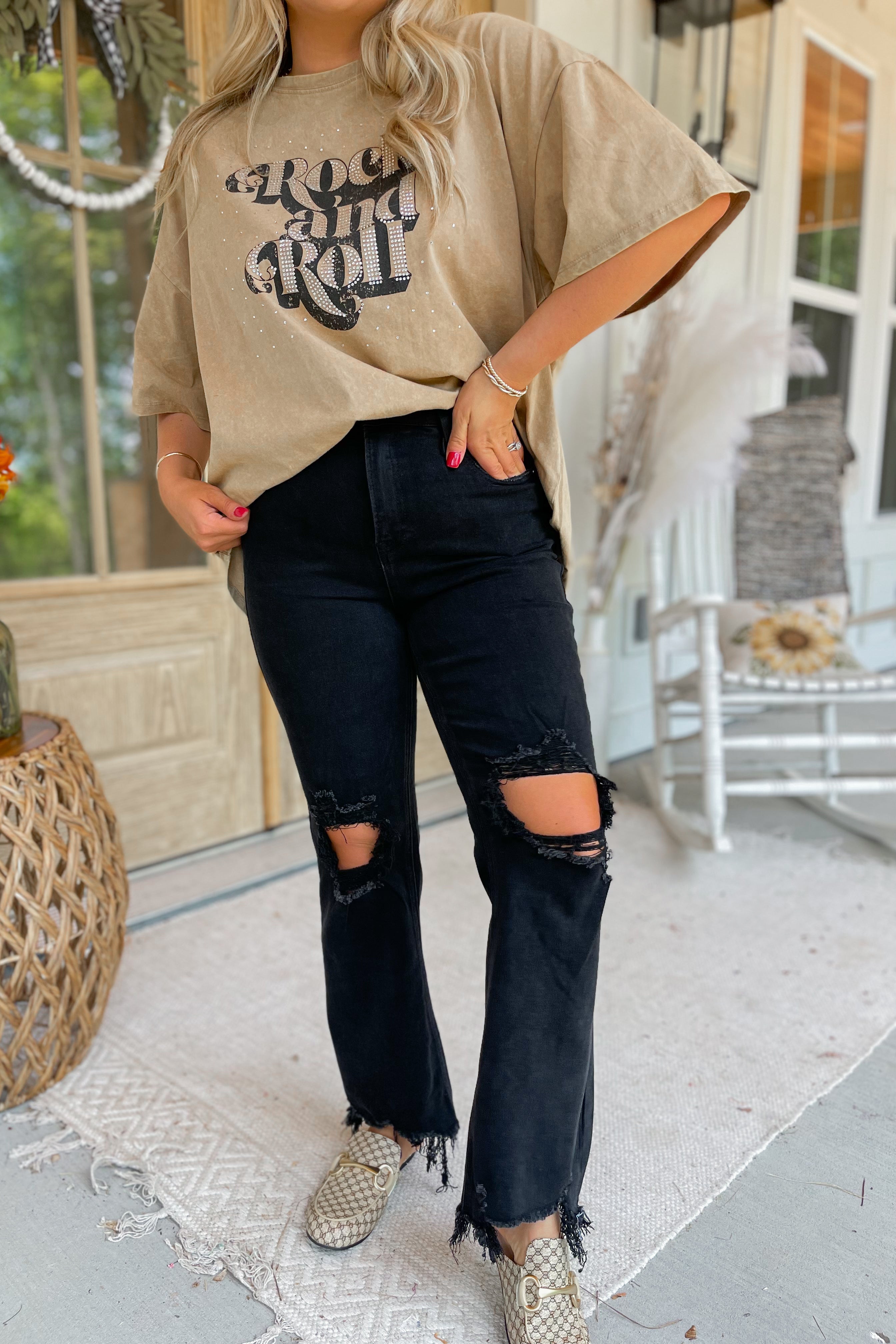 Risen Owen High Rise Crop Jeans - Be You Boutique