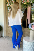 Nicolas Ribbed V High Waist Flare Leggings - Be You Boutique