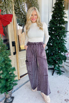 Mike Mineral Washed Terry Knit Pant Bottoms - Be You Boutique