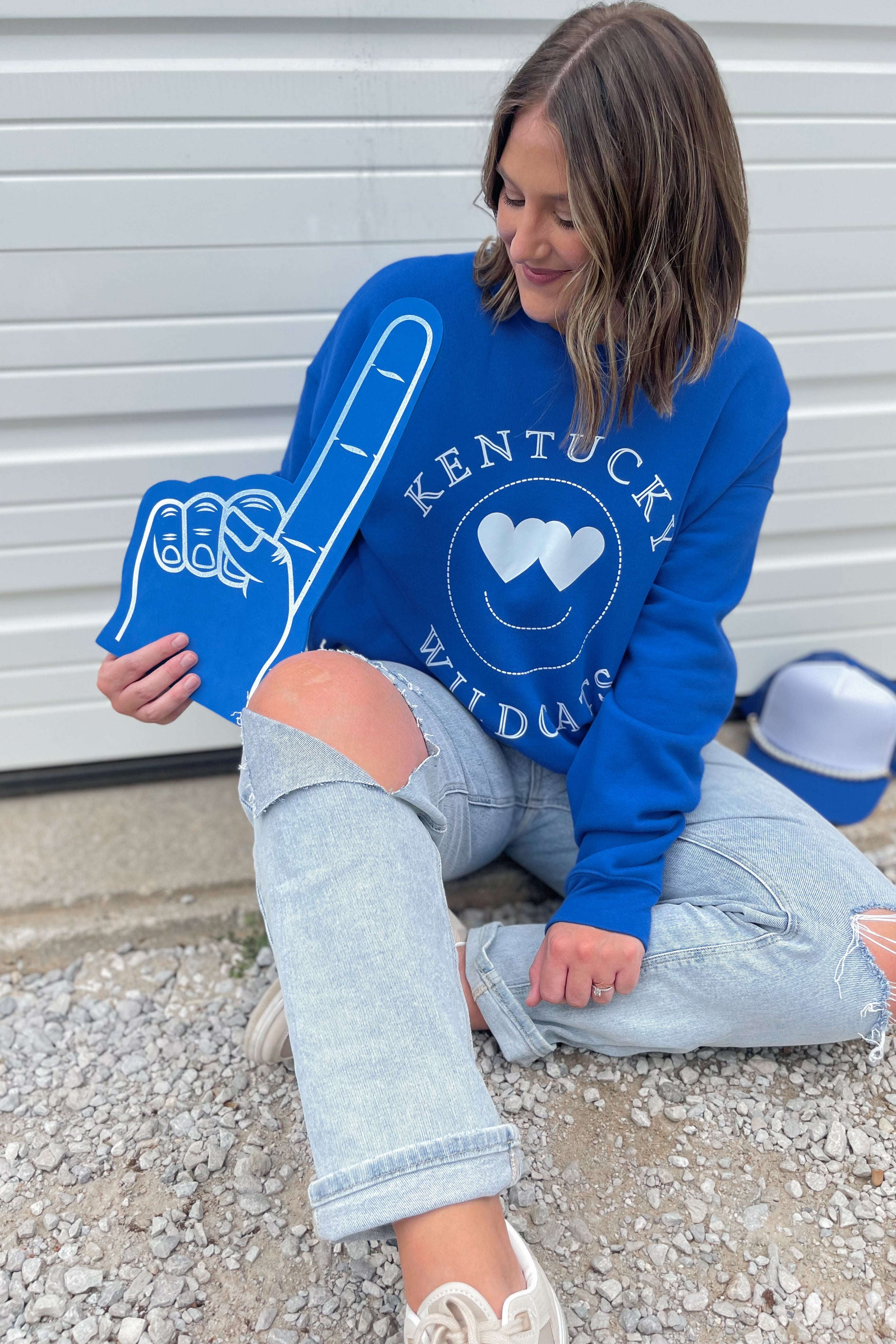 Happy To Love Kentucky Long Sleeve Graphic Sweatshirt - Be You Boutique