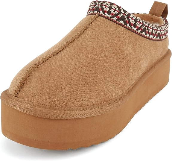 Soda Eagle Slip On Lug Sole Sherpa Lined Slippers - Be You Boutique