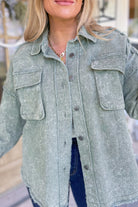 Gavin Oversized Washed Casual Denim Shacket Jacket - Be You Boutique