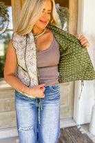 Valerie Floral Print Quilted Vest - Be You Boutique