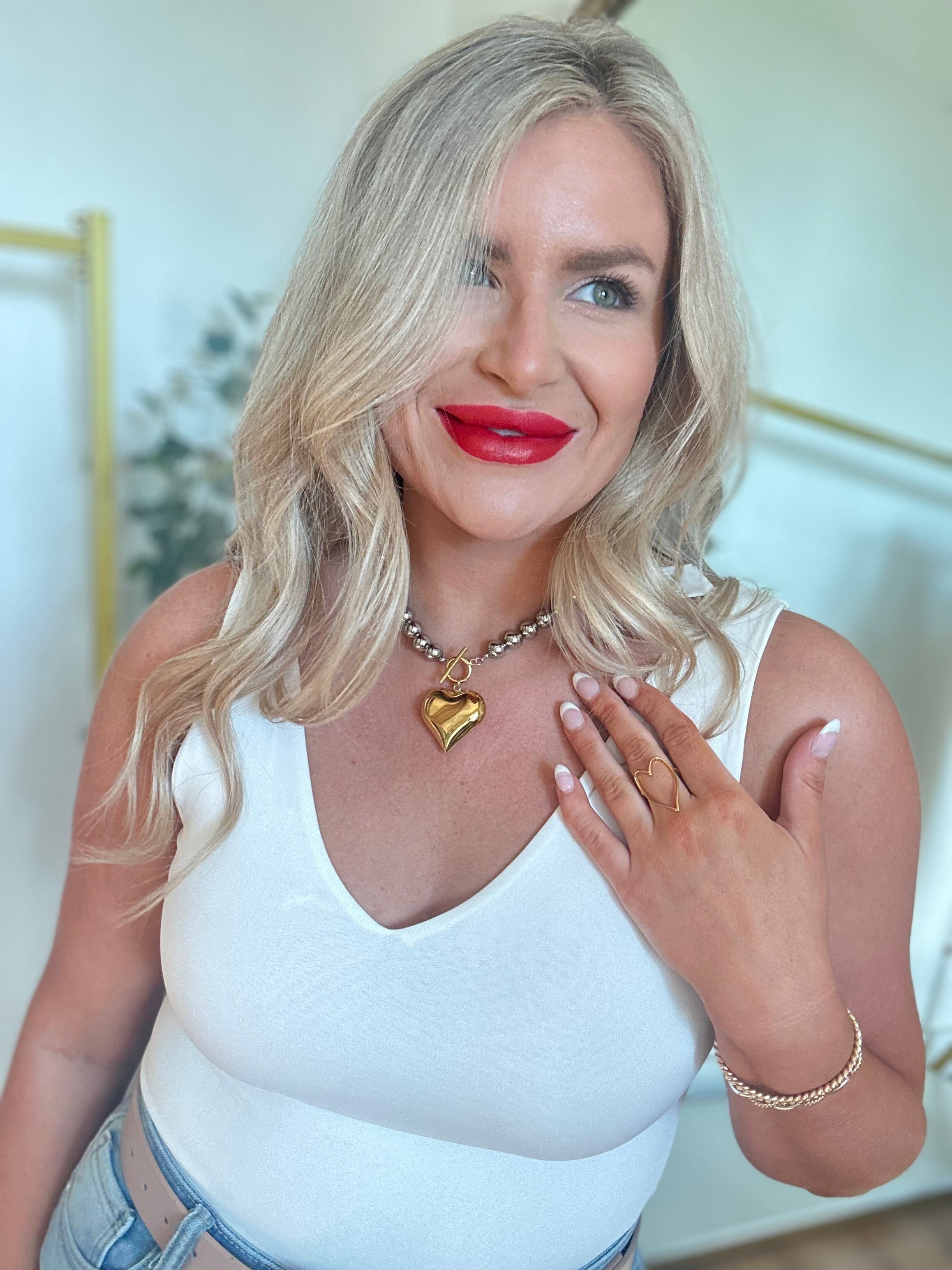 Gigi Glam Heart Necklace - Be You Boutique