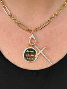 Treasure Jewels Jesus is My Rock Gold Necklace - Be You Boutique