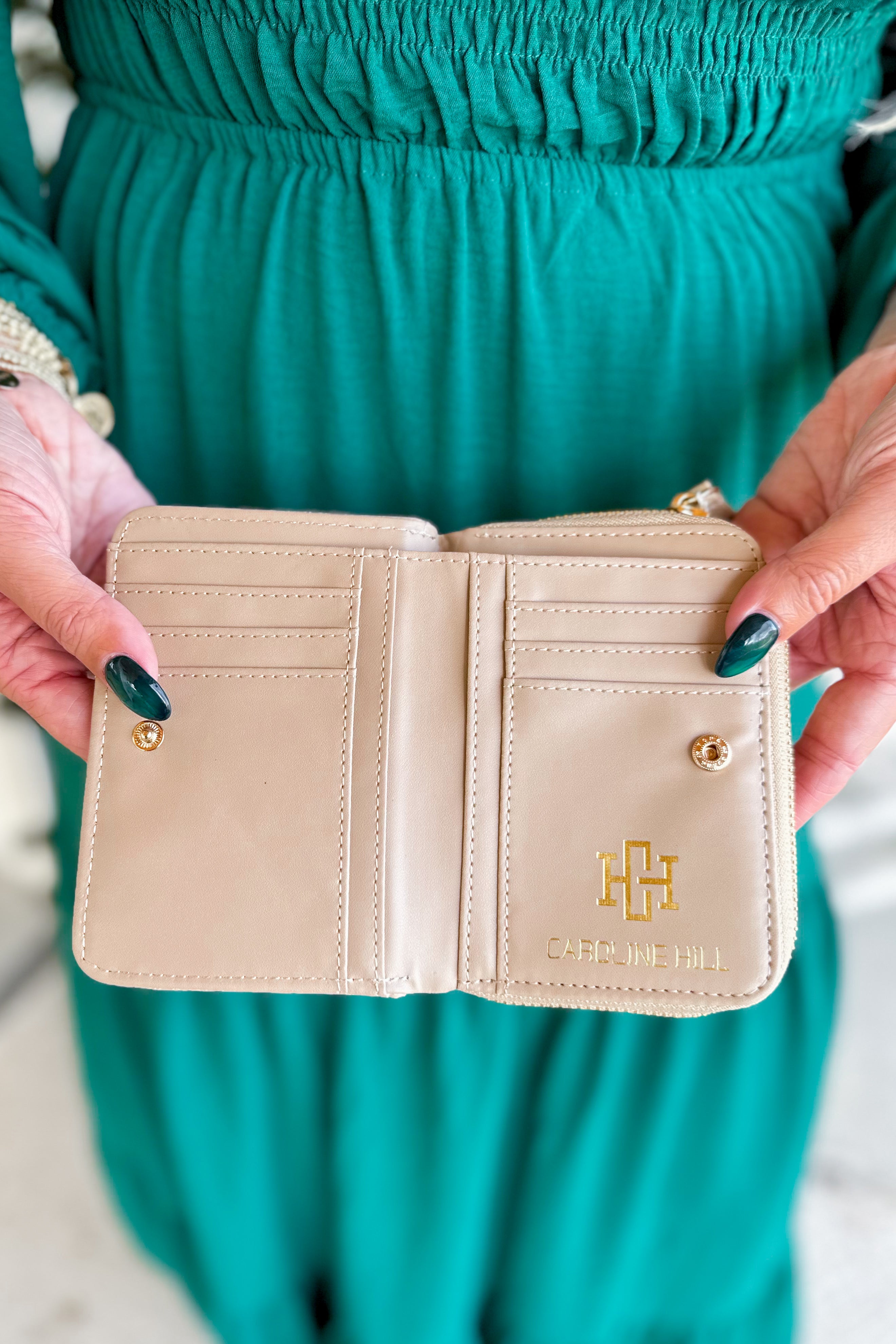 Nadine Tan Zippered Wallet - Be You Boutique