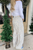 Fanny Floral Print Loose Fit Twill Pants - Be You Boutique