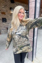 Jesus is King Long Sleeve Camo Tee [S~2x] - Be You Boutique