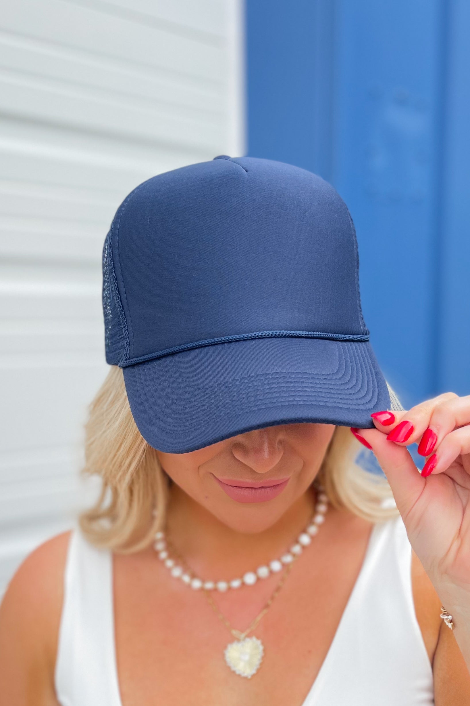 Rossie Trucker Hats (with or without Pearls Chains) - Be You Boutique