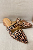 Soda Usual Animal Print Pointed Toe Slip On Flats - Be You Boutique