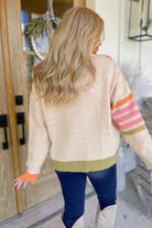 Star Style Patterned Knit Long Sleeve Pullover Sweater - Be You Boutique