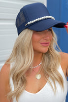 Rossie Trucker Hats (with or without Pearls Chains) - Be You Boutique