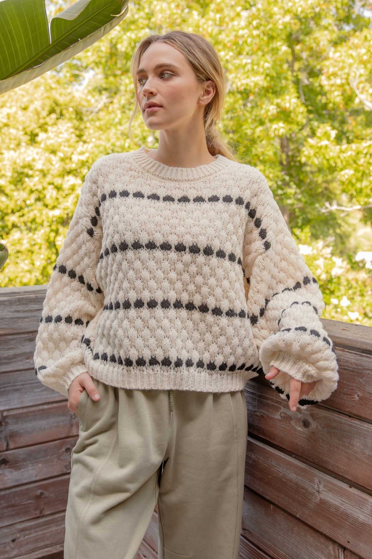 Outlets Oversized Balloon Sweater