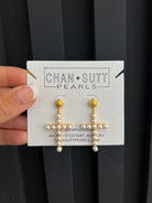 Patsy Pearl Cross Earrings - Be You Boutique