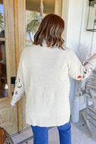 Laural Floral Embroidery Turtle Neck Sweater - Be You Boutique