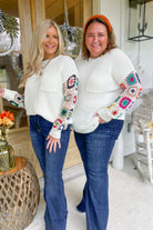 Padgett Granny Sleeve Round Neck Sweater [S-3X] - Be You Boutique