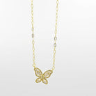 Treasure Jewels Crystal Butterfly Charm Necklace - Be You Boutique