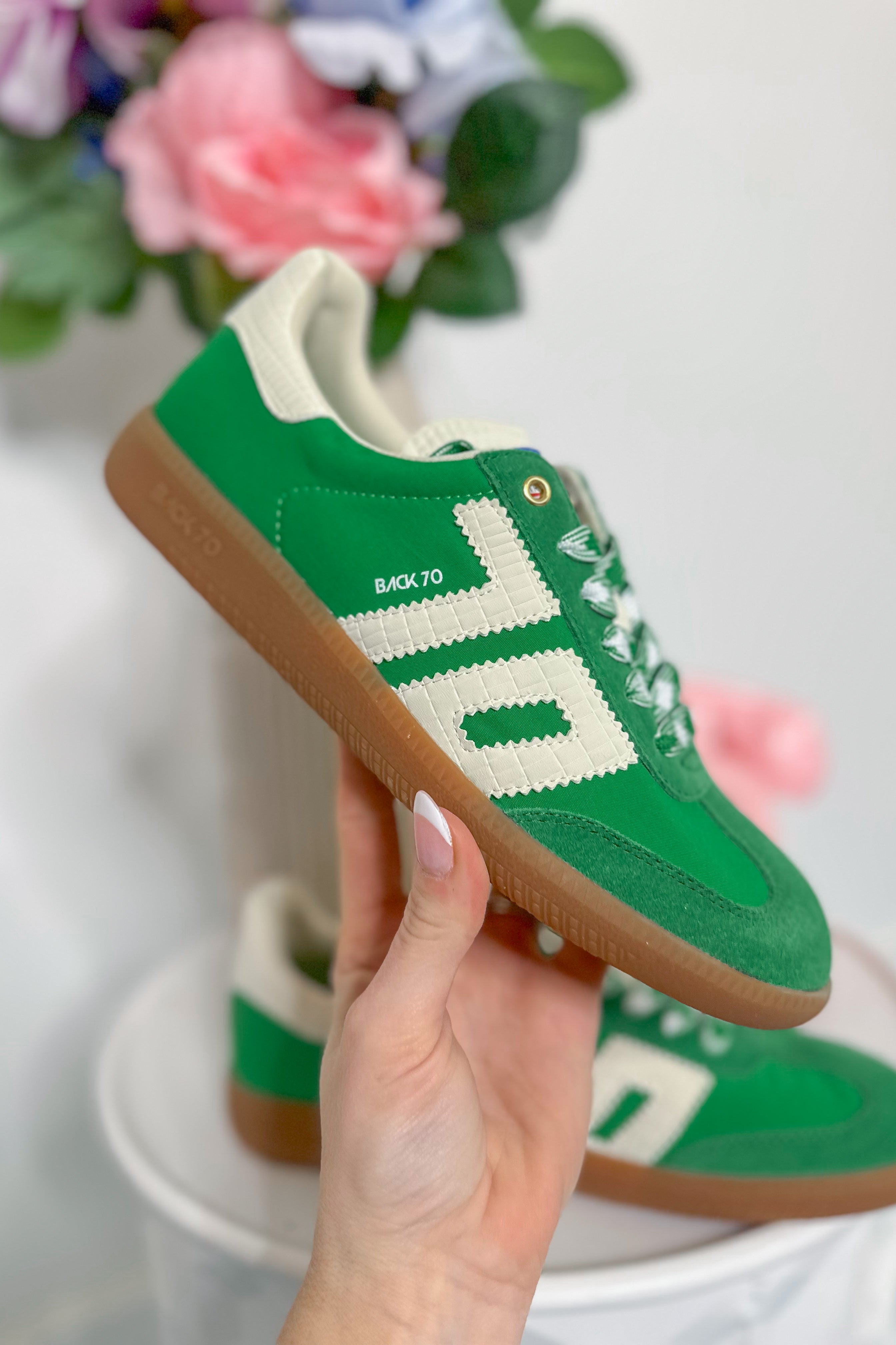 BACK70 Ghost Sneakers in Green Milk - Be You Boutique