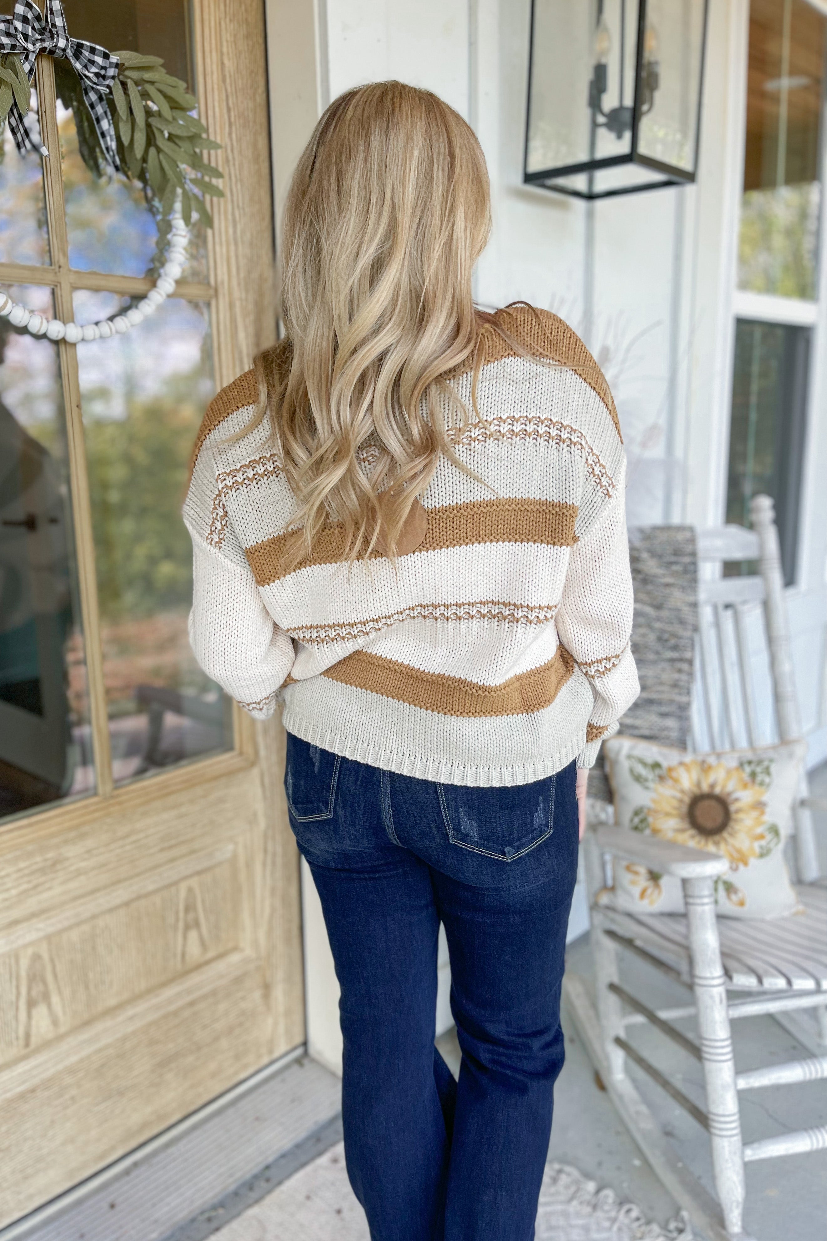 Tobias Multi Color Stripe Scoop Neck Sweater [S-3X] - Be You Boutique