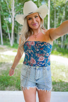 Daley Floral Print Corset Tube Top - Be You Boutique