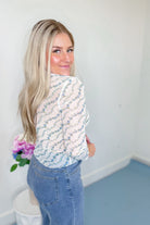 Whitney Floral High Neck Long Sleeve Top - Be You Boutique