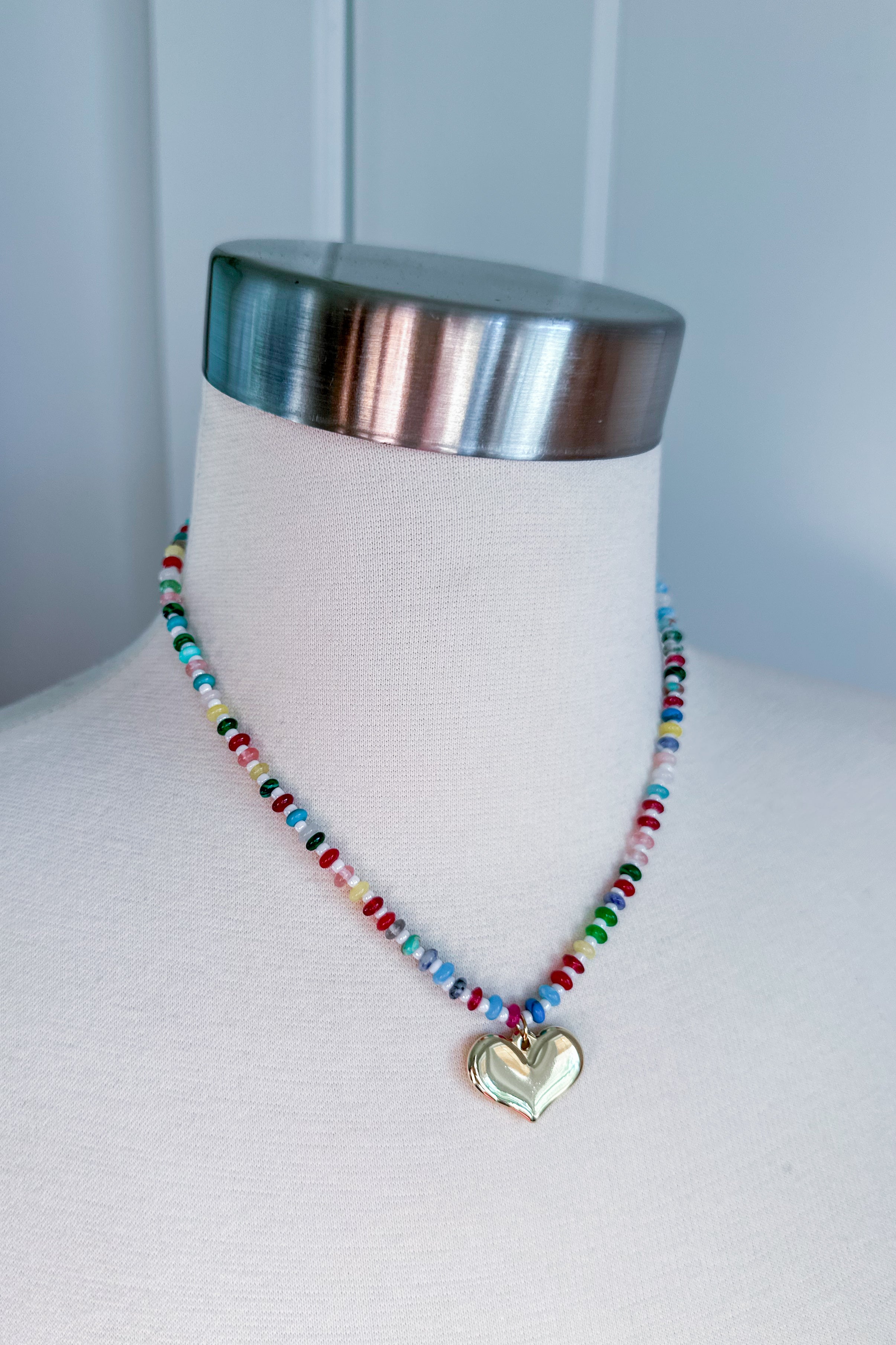 TREASURE JEWELS Colorful Gemstone with Heart - Be You Boutique