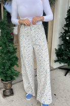 Fanny Floral Print Loose Fit Twill Pants - Be You Boutique