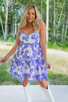 Penn Floral Tiered Ric Rac Detail Dress - Be You Boutique