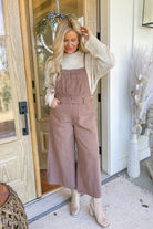 Tally Square Neck Washed Twill Jumpsuit - Be You Boutique