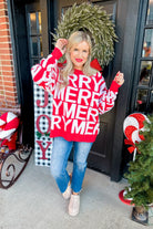 "Merry" 3D Yarn Detail Long Sleeve Pullover Sweater - Be You Boutique