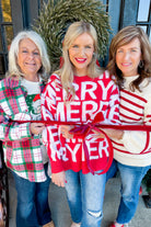 "Merry" 3D Yarn Detail Long Sleeve Pullover Sweater - Be You Boutique