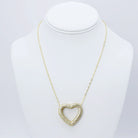 Treasure Jewels Heart Outline Gold Necklace - Be You Boutique