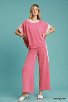 Molly Color Blocked Ribbed Pant Set - Be You Boutique