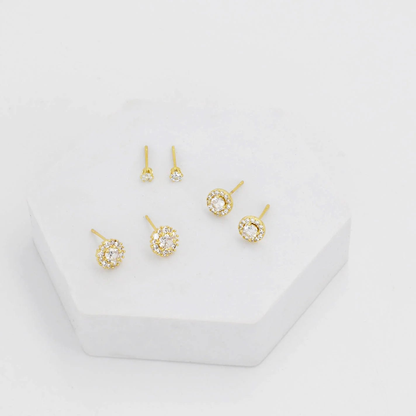 Treasure Jewels Little Diamond Stud Set - Be You Boutique