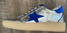 Vintage Havana Denisse 43 Metallic Washed Silver Blue Pop Low Top Sneaker - Be You Boutique