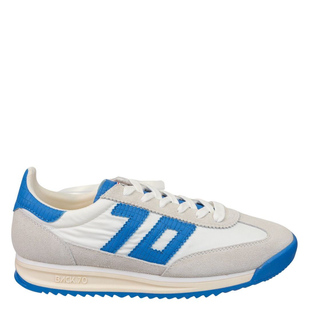 BACK70 Barkley Jogger Sneakers White French Blue - Be You Boutique