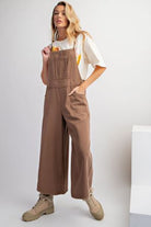 Tally Square Neck Washed Twill Jumpsuit - Be You Boutique