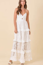 Kit Lace Ruffle Tier Maxi Dress - Be You Boutique