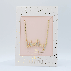 Treasure Jewels Worthy Gold Necklace - Be You Boutique