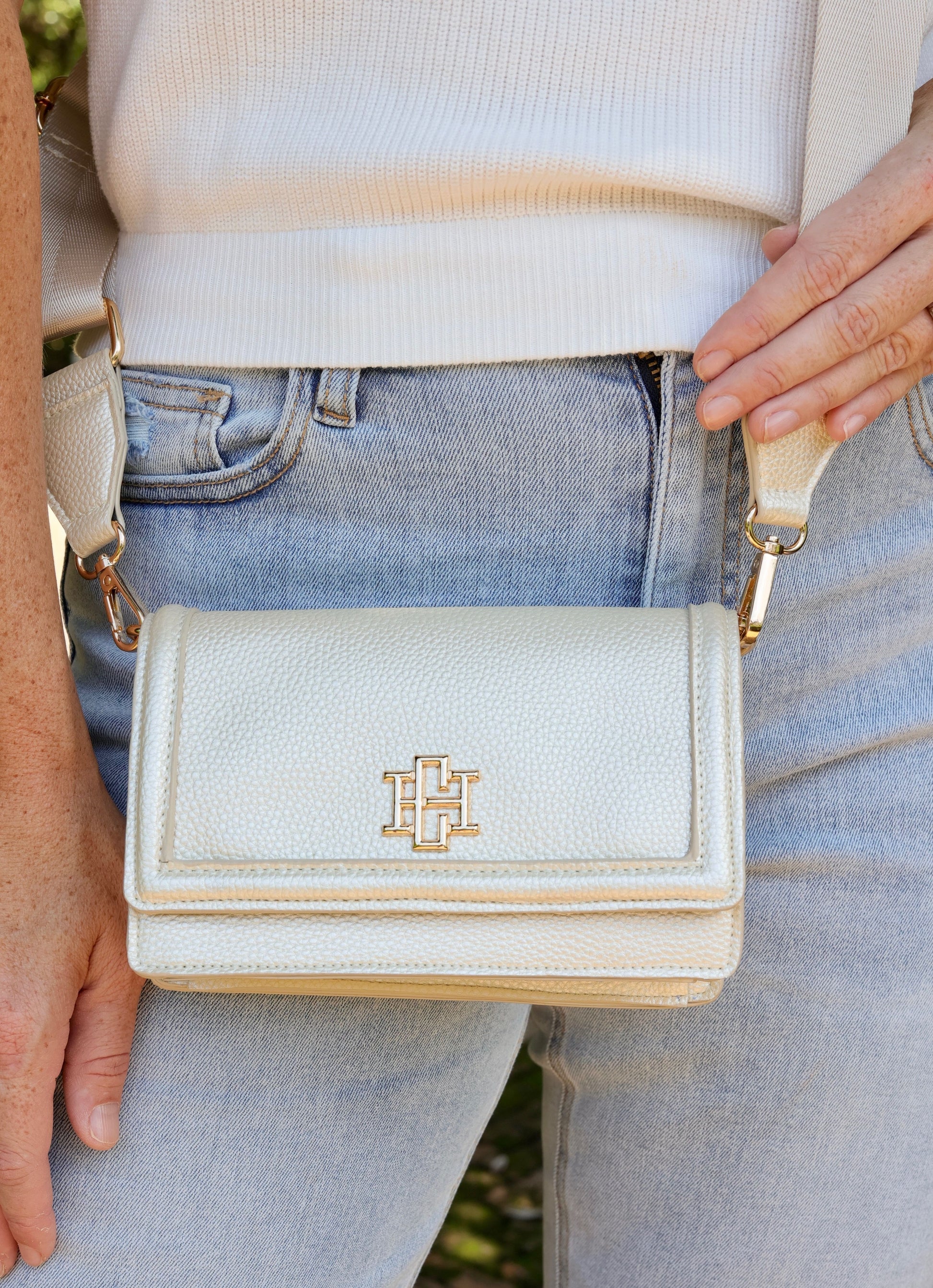 Maverick Pearl Crossbody with Pocket - Be You Boutique