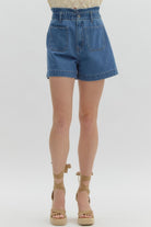 Archer Denim Front Pocket Short - Be You Boutique