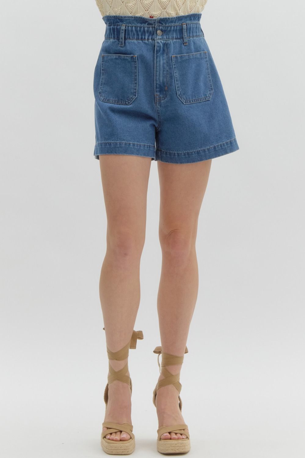 Archer Denim Front Pocket Short - Be You Boutique