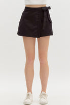 Andrea Braided Side Bow Skort - Be You Boutique