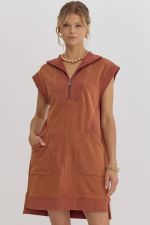 ENTRO WOMEN 120 Casual Dresses (brick & plum) - Be You Boutique