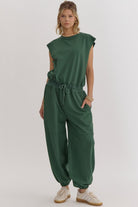 Jay Round Neck Sleeveless Jumpsuit - Be You Boutique