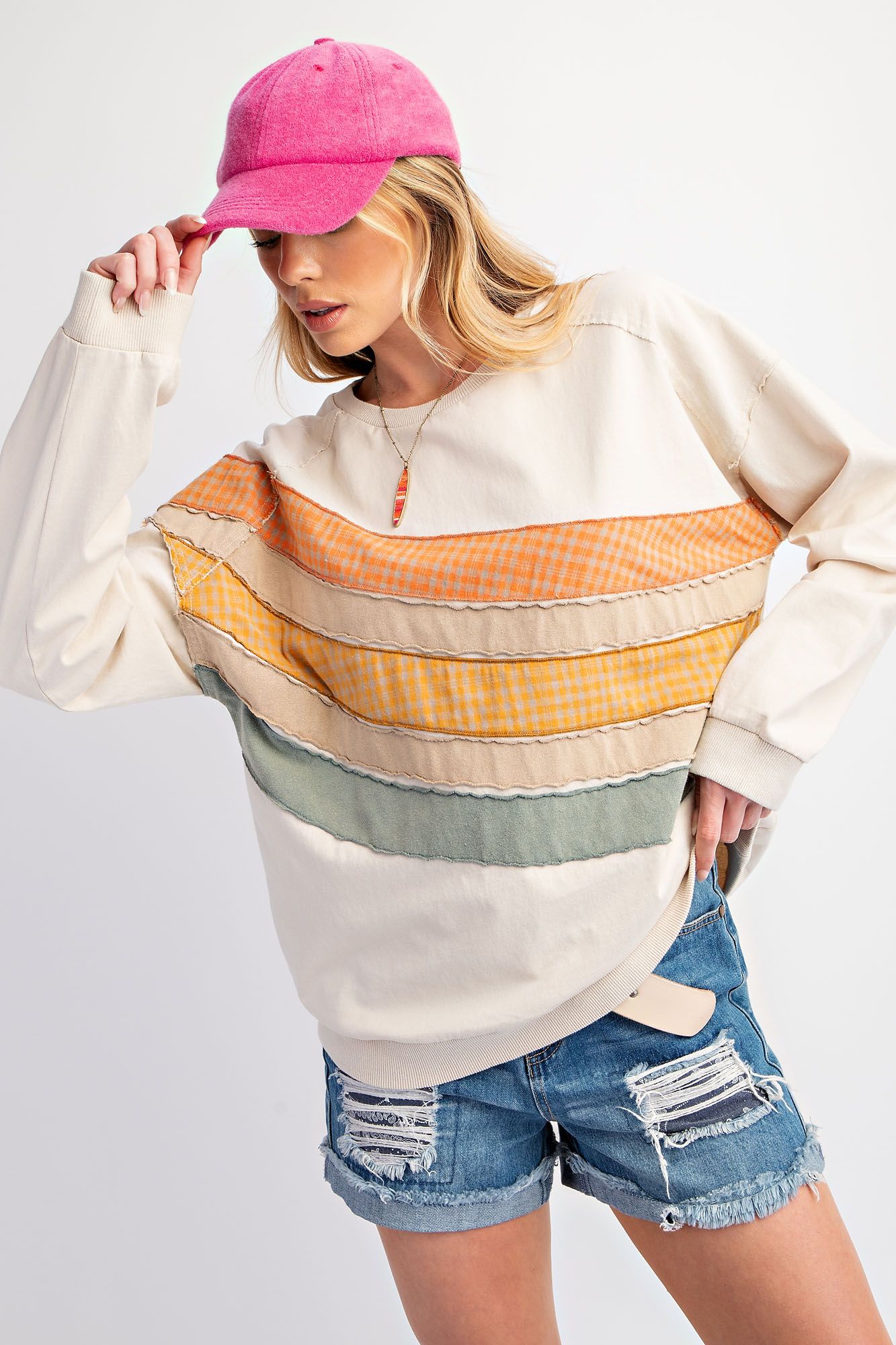 Montgomery Long Sleeve Color Mix Knit Pullover - Be You Boutique