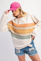 Montgomery Long Sleeve Color Mix Knit Pullover - Be You Boutique