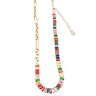 Treasure Jewels Emma Rainbow Gold Necklace - Be You Boutique