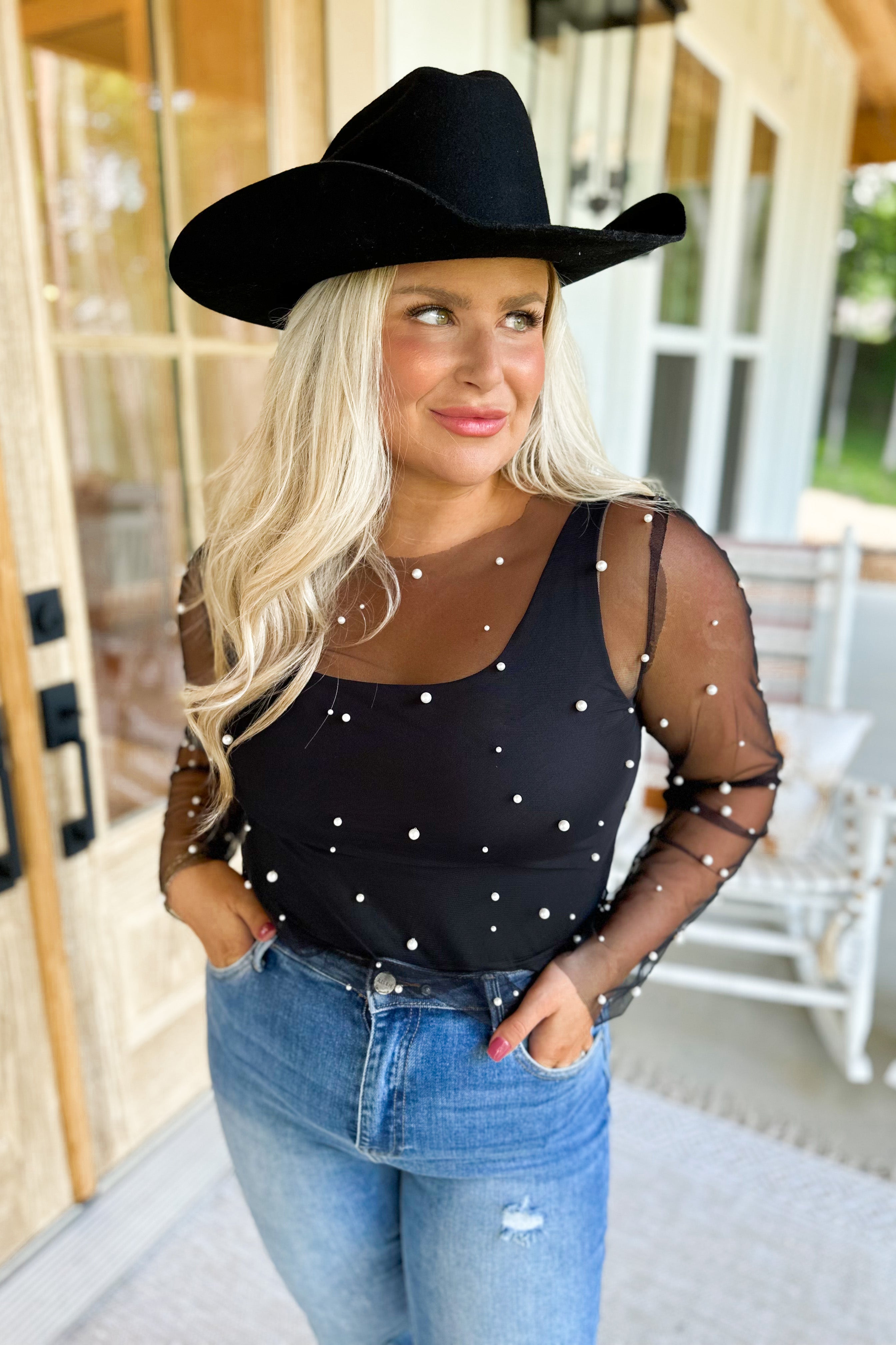 Pearl Mesh Top – Madd Lux